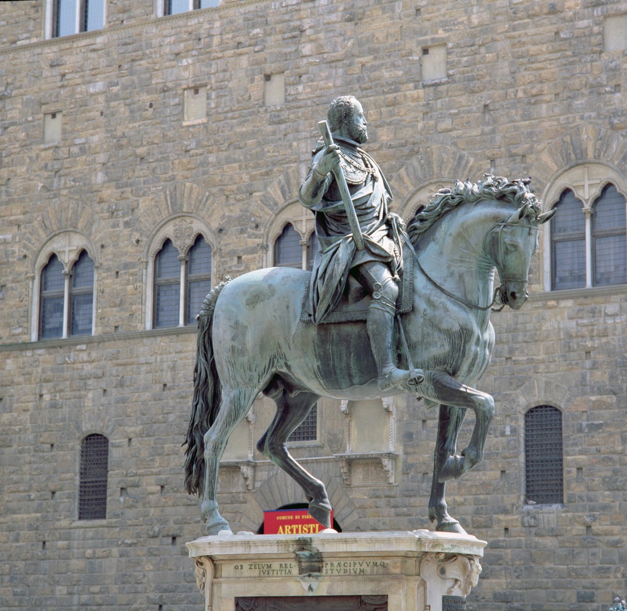 I. Cosimo, Toszkána nagyhercegének (1541-87) lovas szobra 1587-93 (bronz) (lásd még: 97650) alkotó: Giambologna