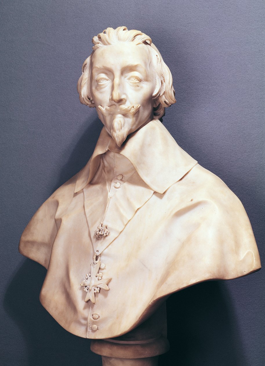 Richelieu bíboros (1585-1642) mellszobra 1642 körül (márvány) alkotó: Gian Lorenzo Bernini