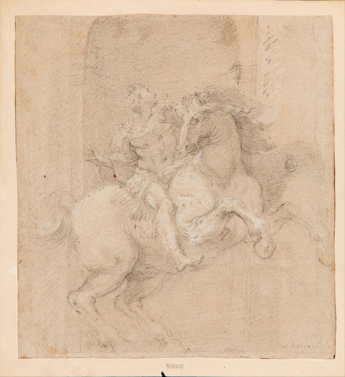 Konstantin császár lóháton. alkotó: Gian Lorenzo Bernini