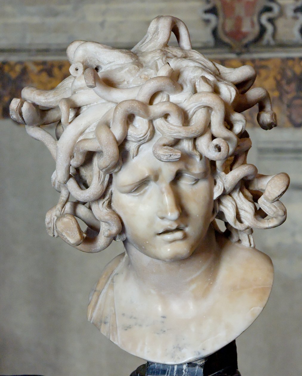 A Medúza vezetője. Márvány, 1630 alkotó: Gian Lorenzo Bernini