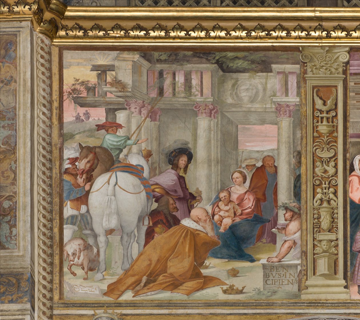 Central Ave, Fifth North Span, Adoration of the Magic, Gian Francesco Journey alkotó: Gian Francesco Bembo