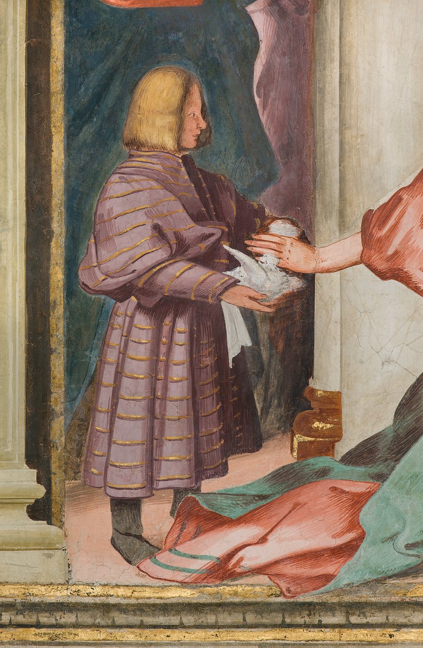 Középhajó, Ötödik északi szakasz, Templombemutató, Gian Francesco Bembo alkotó: Gian Francesco Bembo