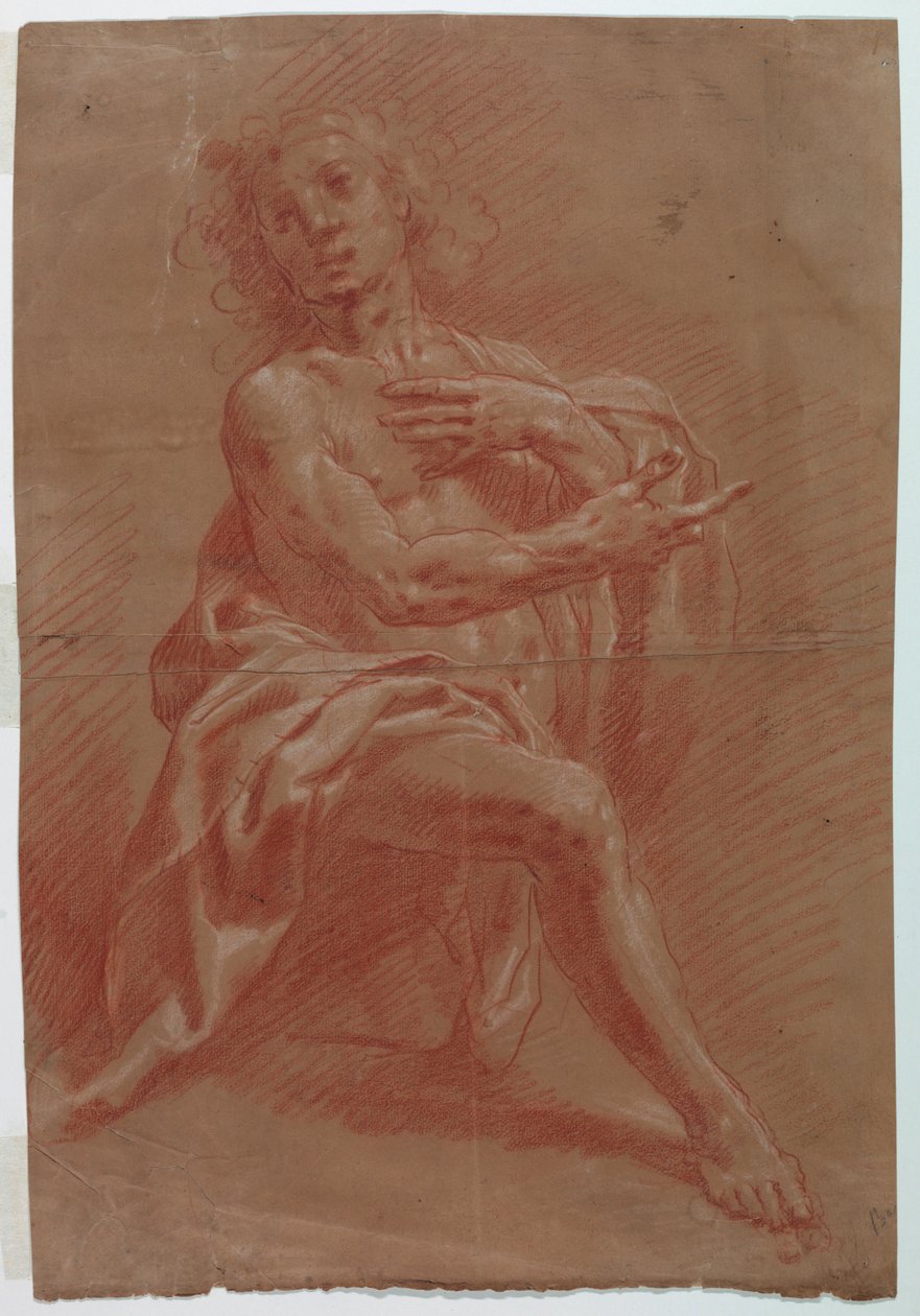 Térdelő ember alkotó: Gian Giacomo Barbelli