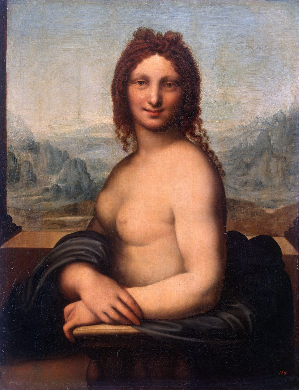 "Egy meztelen nő portréja" (Mona Vanna vagy monna) Gian Giacomo Caprotti (Salai) festménye (1480-1524) Állami Ermitázs, Szentpétervár alkotó: Gian Giacomo Caprotti