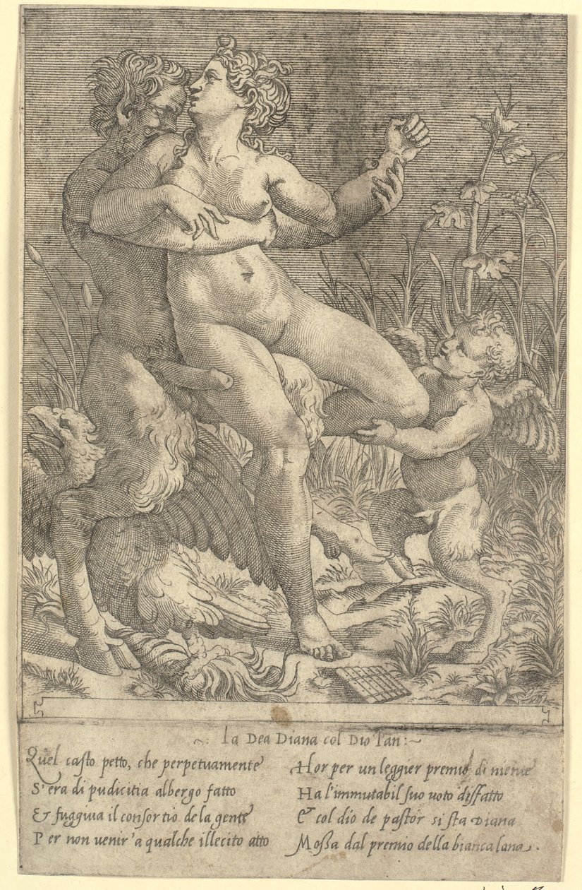 A Jupiter Szatírrá és Dianává változott alkotó: Gian Jacopo Caraglio
