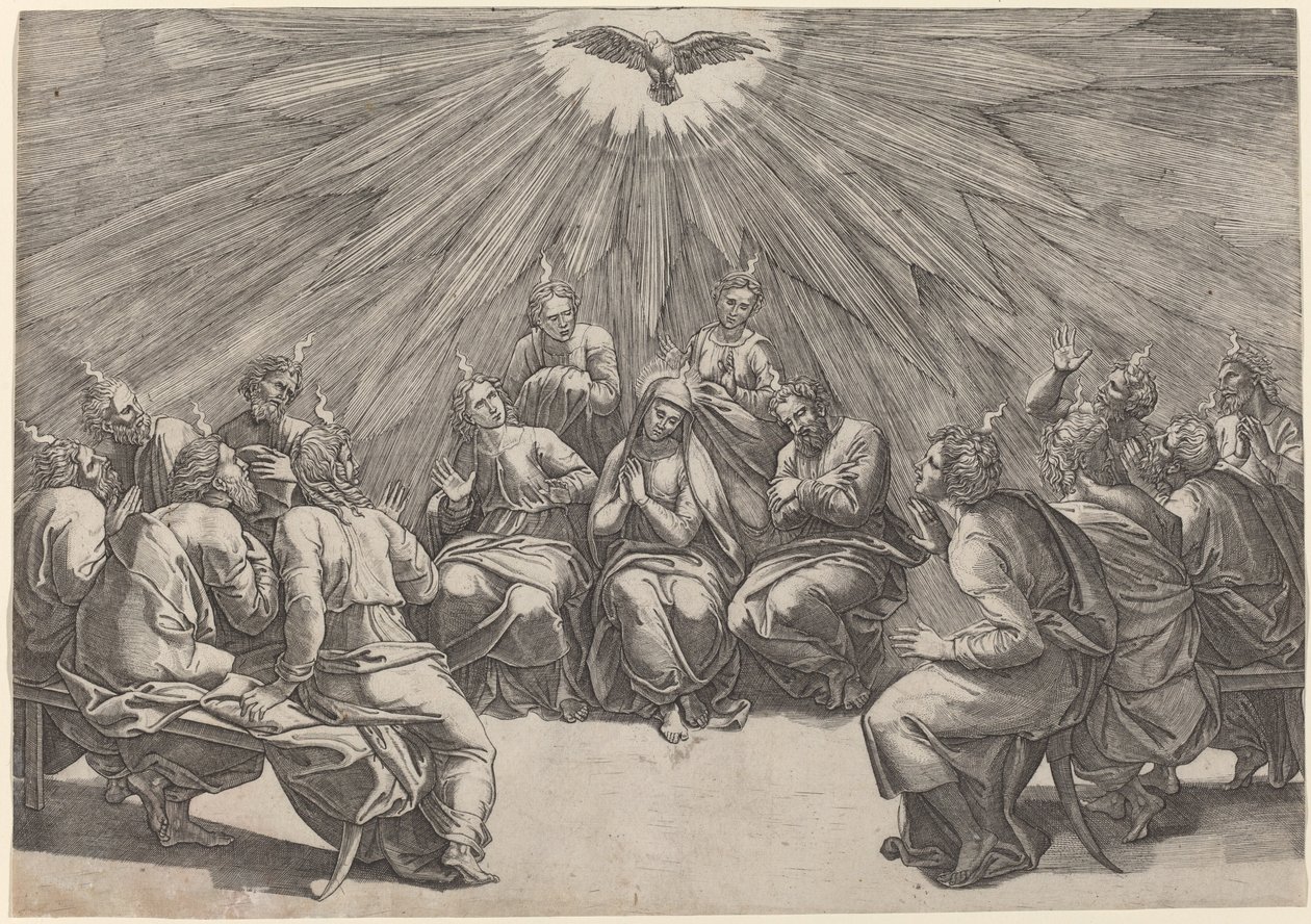pünkösd alkotó: Gian Jacopo Caraglio after Raphael