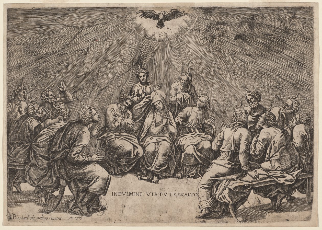 pünkösd alkotó: Gian Jacopo Caraglio, after Raphael