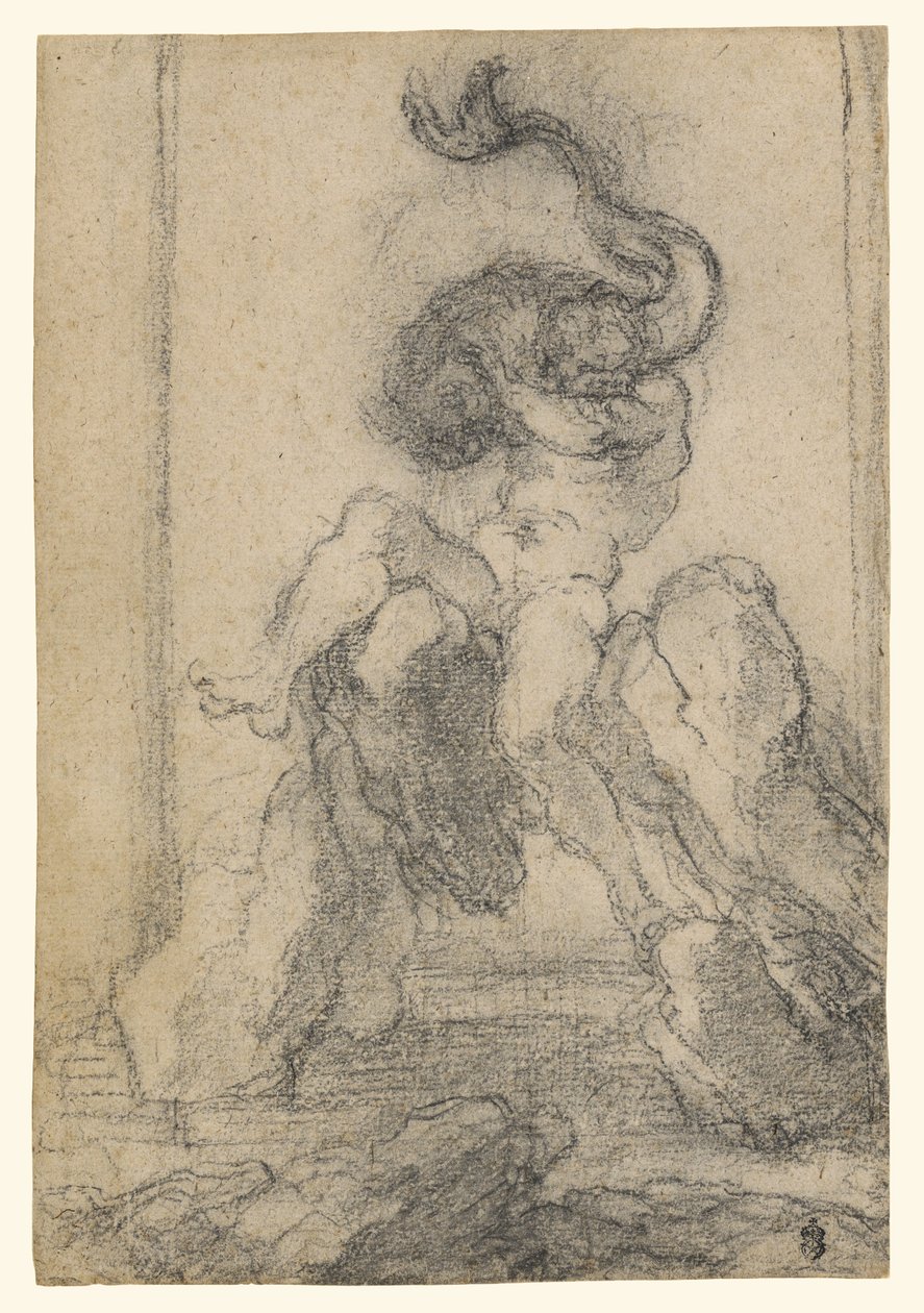 Egy tengeri isten egy delfinnel alkotó: Gian Lorenzo Bernini