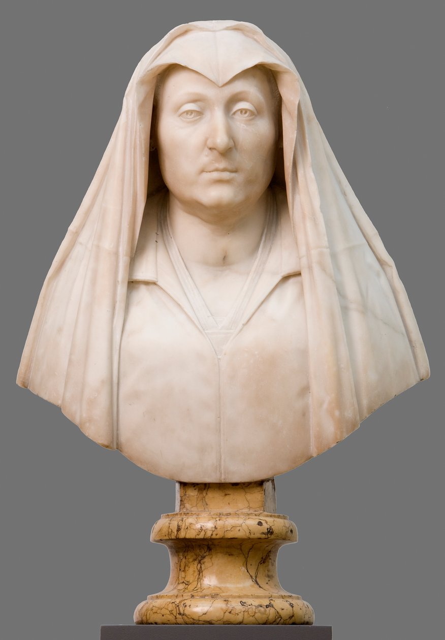 Camilla Barbadori mellszobra. VIII. Barberini Urban pápa anyja alkotó: Gian Lorenzo Bernini