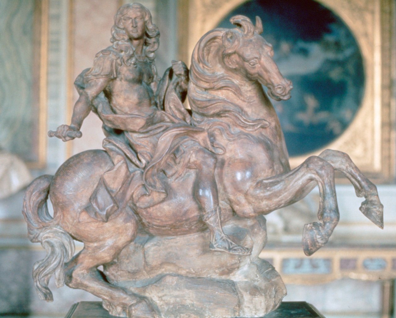 XIV. Lajos király lovas szobra, 1670 alkotó: Gian Lorenzo Bernini