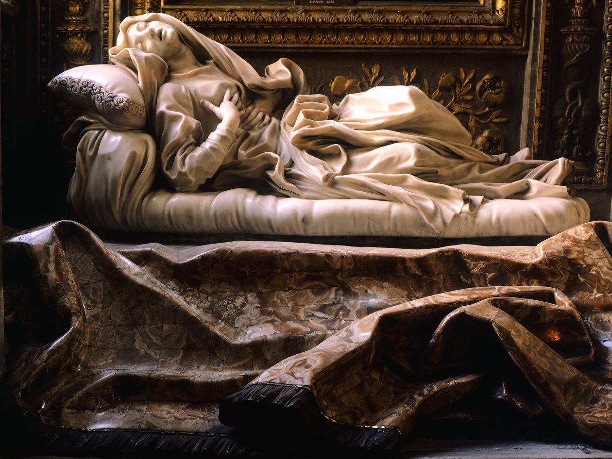 Olaszország, Róma, San Francesco Ripa templom, Boldog Ludovica Albertoni alkotó: Gian Lorenzo Bernini