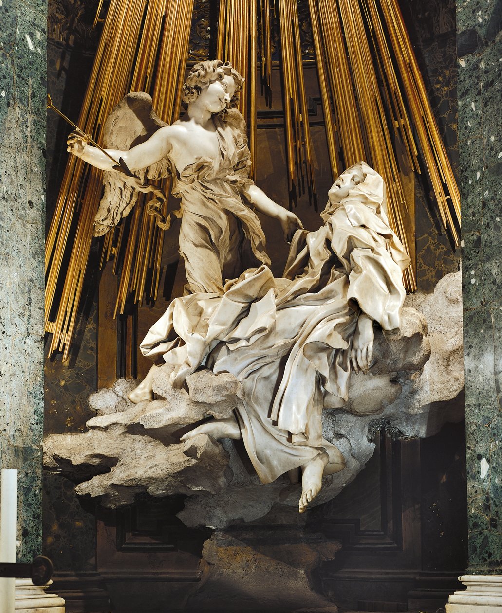 Olaszország, Róma, Santa Maria della Vittoria templom, Avilai Szent Teréz extázisa alkotó: Gian Lorenzo Bernini