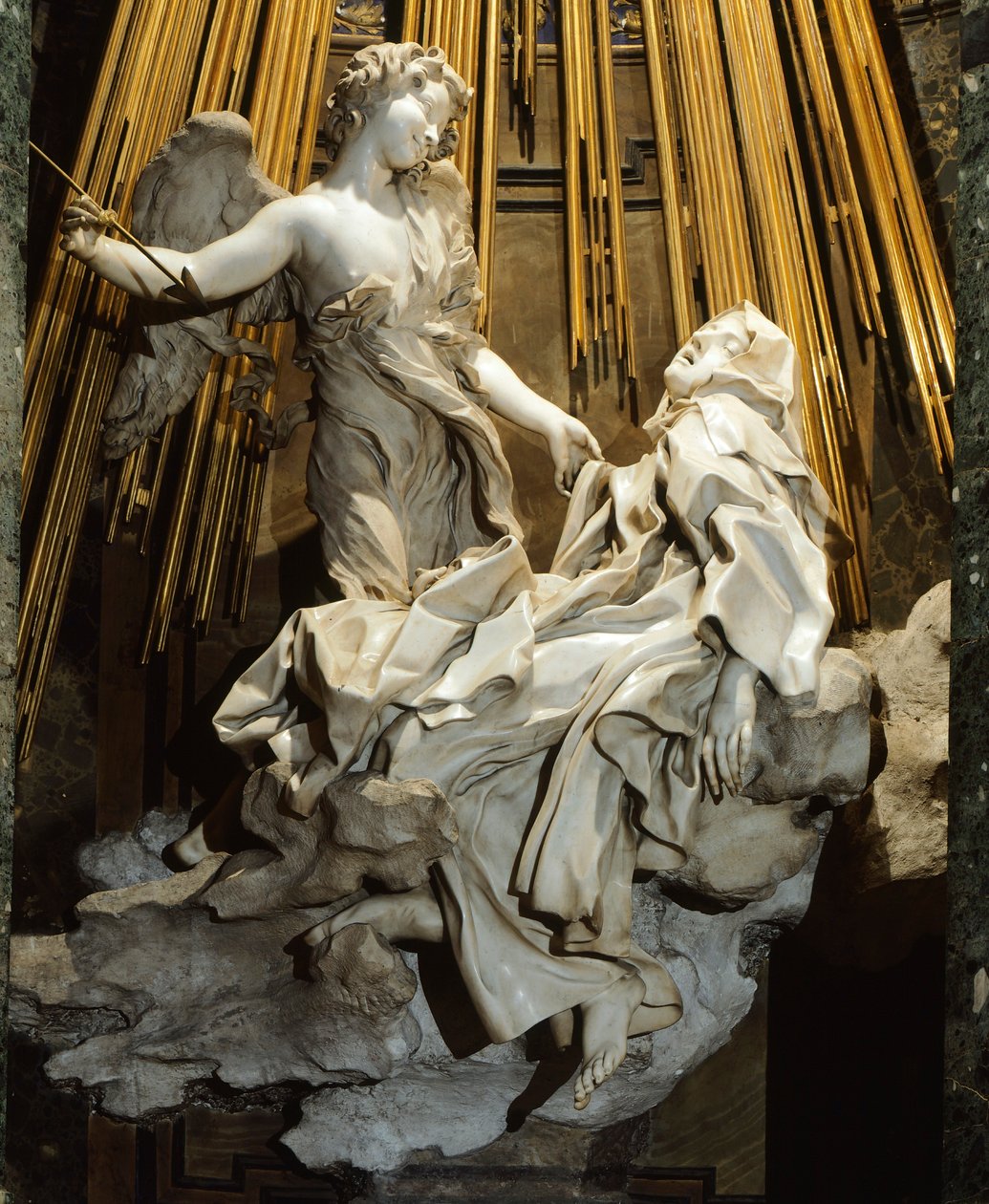 Olaszország, Róma, Santa Maria della Vittoria templom, Avilai Szent Teréz extázisa alkotó: Gian Lorenzo Bernini