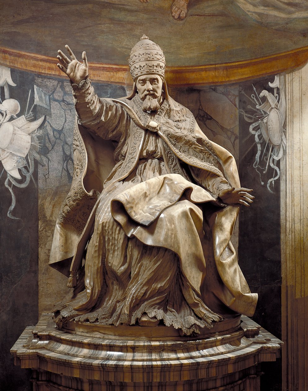 VIII. Urbán pápa, Gian Lorenzo Bernini (1598-1680) és asszisztensei, márvány alkotó: Gian Lorenzo Bernini