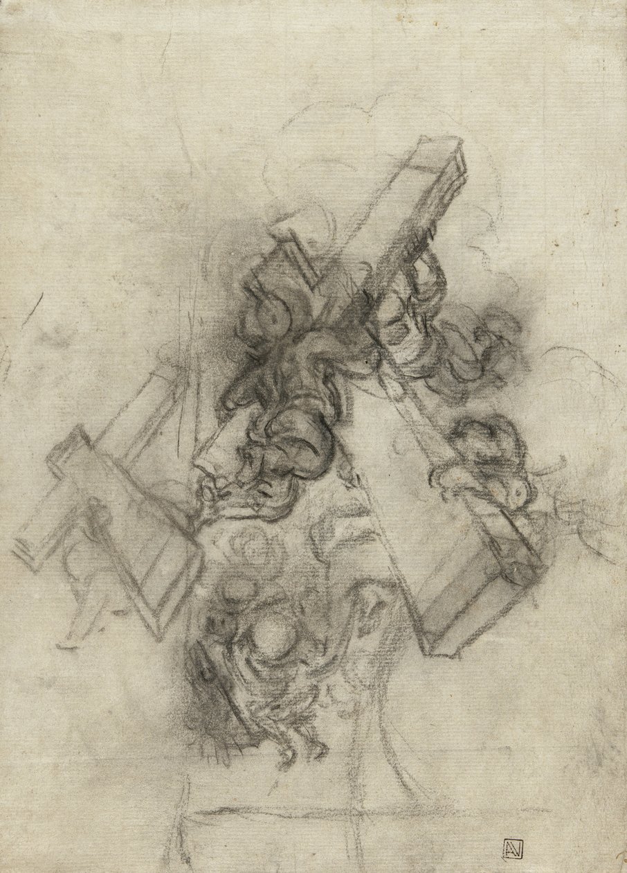 Putti keresztet vivő, 1672-75 alkotó: Gian Lorenzo Bernini