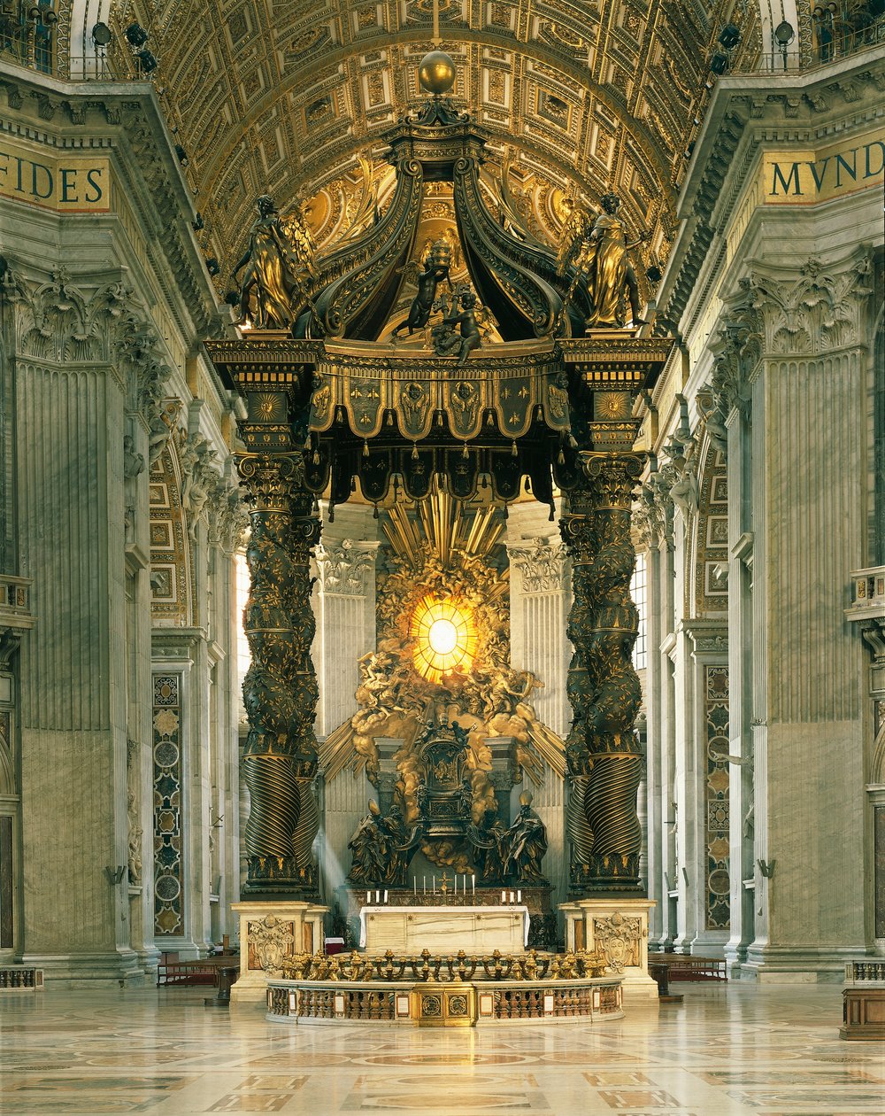 Szent Péter lombkorona (Baldacchino) alkotó: Gian Lorenzo Bernini