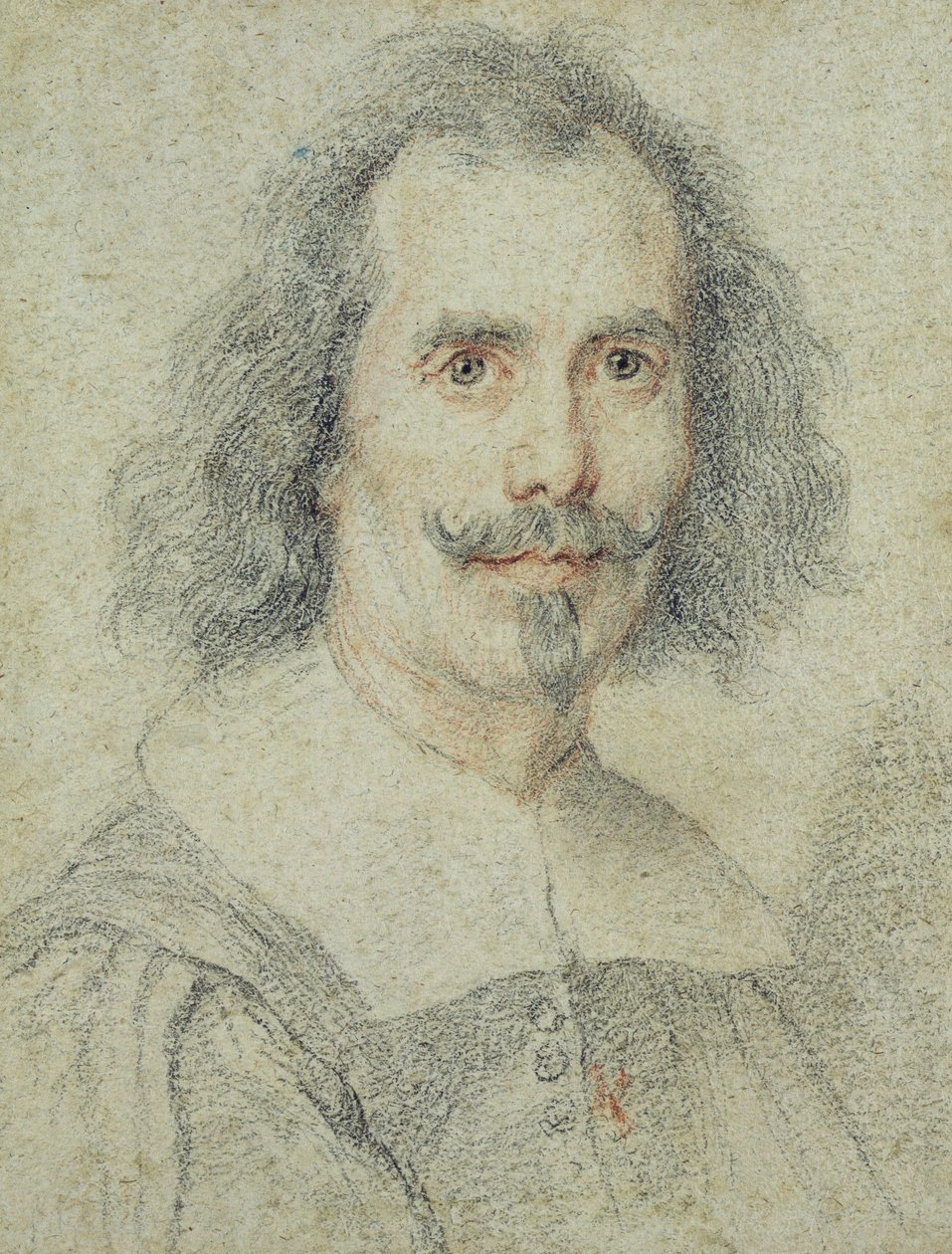 Az úgynevezett önarckép, 17. század (színes kréták papíron) alkotó: Gian Lorenzo Bernini