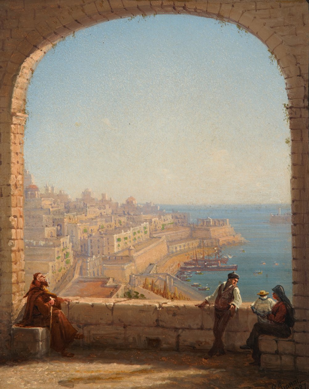 Fort St Elmo, Valletta, 1887 alkotó: Giancinto Gianni