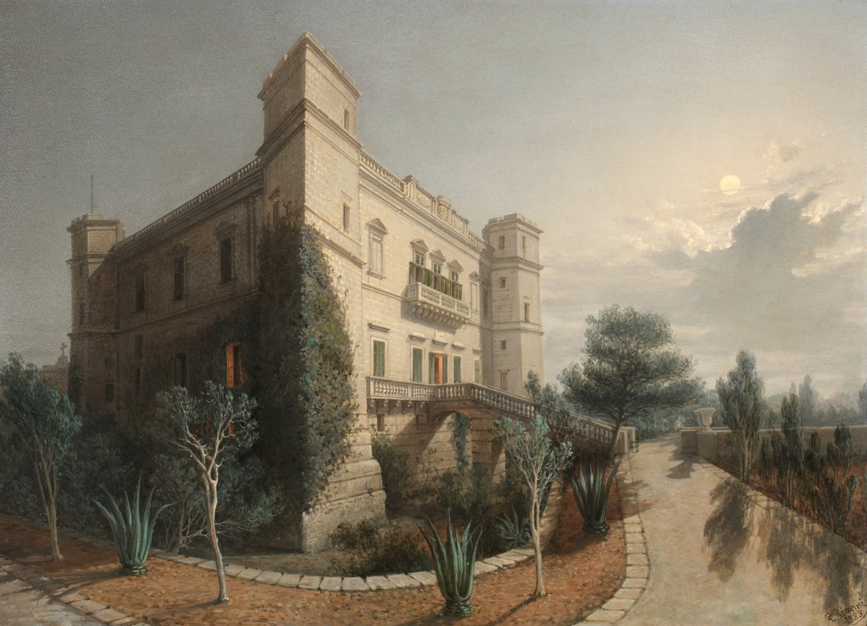 Verdala-palota, 1888 alkotó: Giancinto Gianni