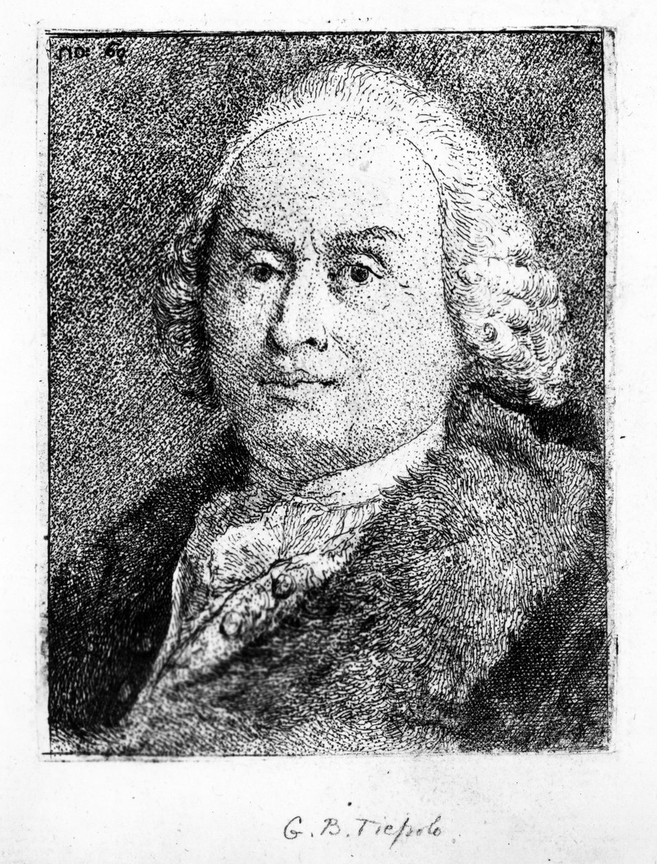 Giambattista Tiepolo portréja, 1775 alkotó: Giovanni Domenico Tiepolo