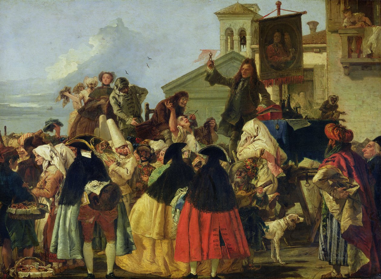 A foghúzó, 1754 körül alkotó: Giovanni Domenico Tiepolo