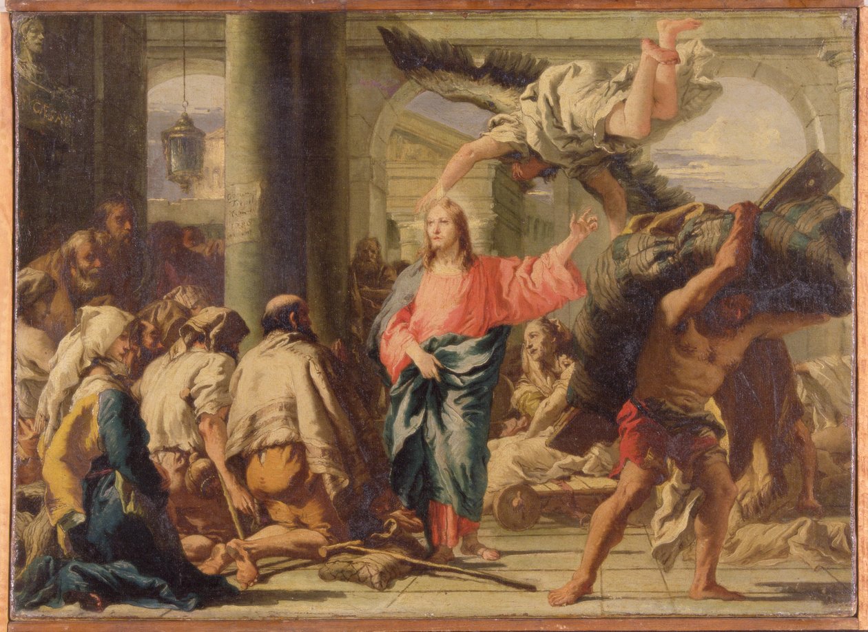 Krisztus a Bethesda tavánál alkotó: Giandomenico (1727 1804) Tiepolo