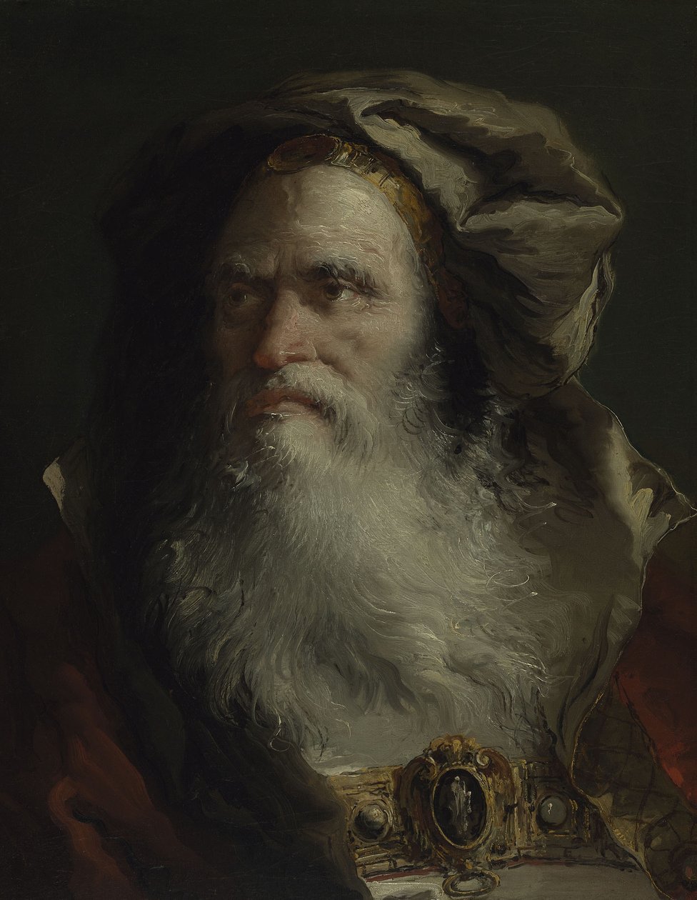 Egy filozófus feje alkotó: Giandomenico Tiepolo