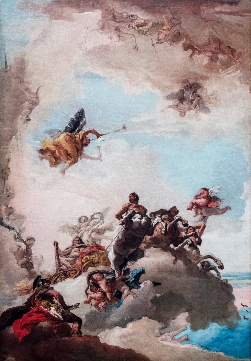 Herkules apoteózisa, 1760-1762 között (olaj, vászon) alkotó: Giandomenico (1727-1804) Tiepolo