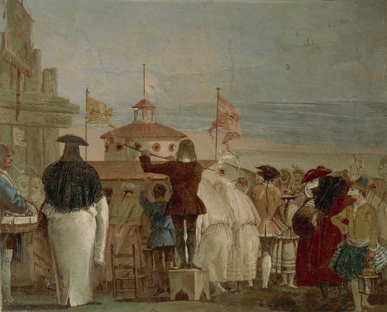 Az új világ (velencei karnevál) alkotó: Giandomenico  Tiepolo