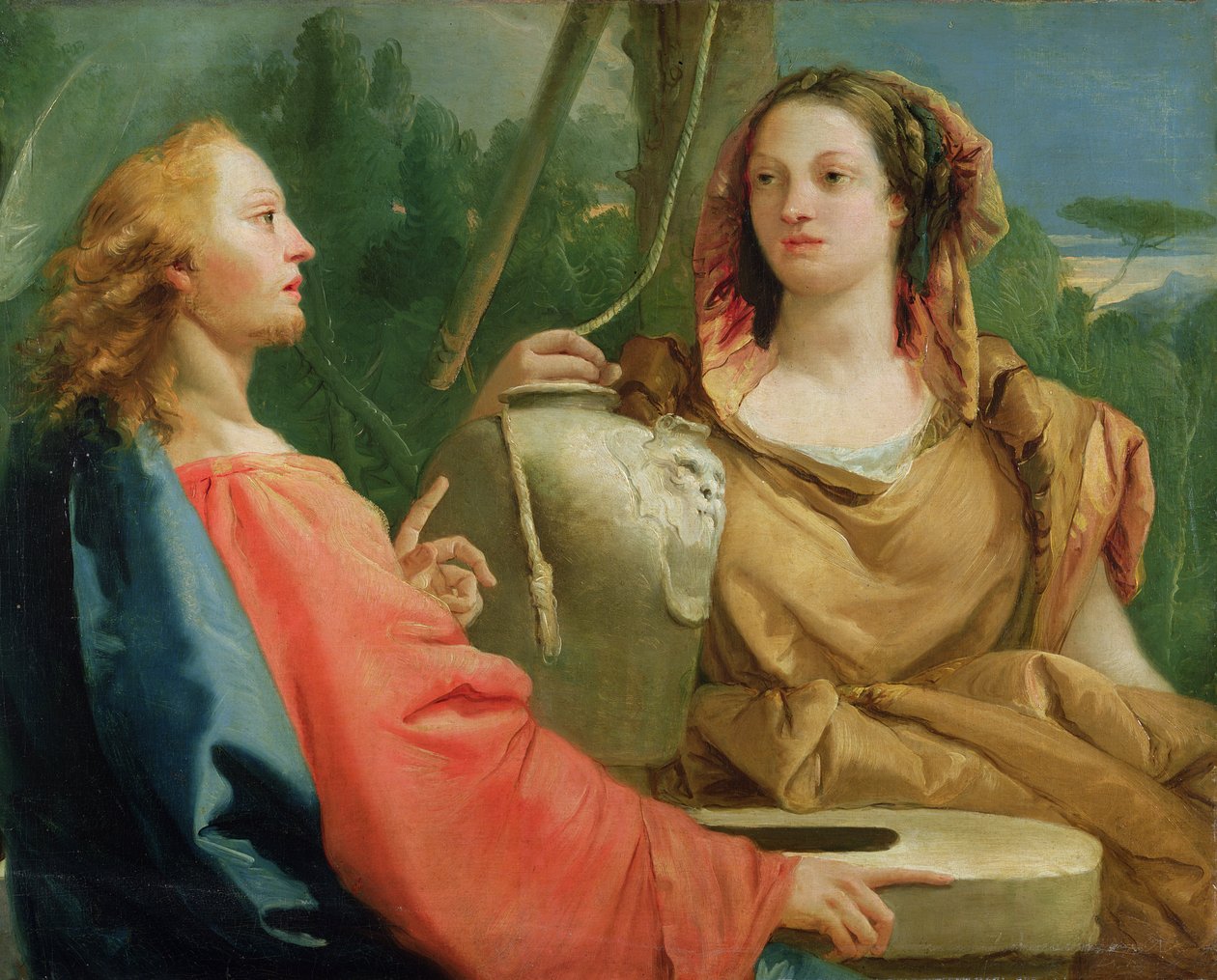 Krisztus és a szamaritánus asszony alkotó: Giovanni Domenico Tiepolo