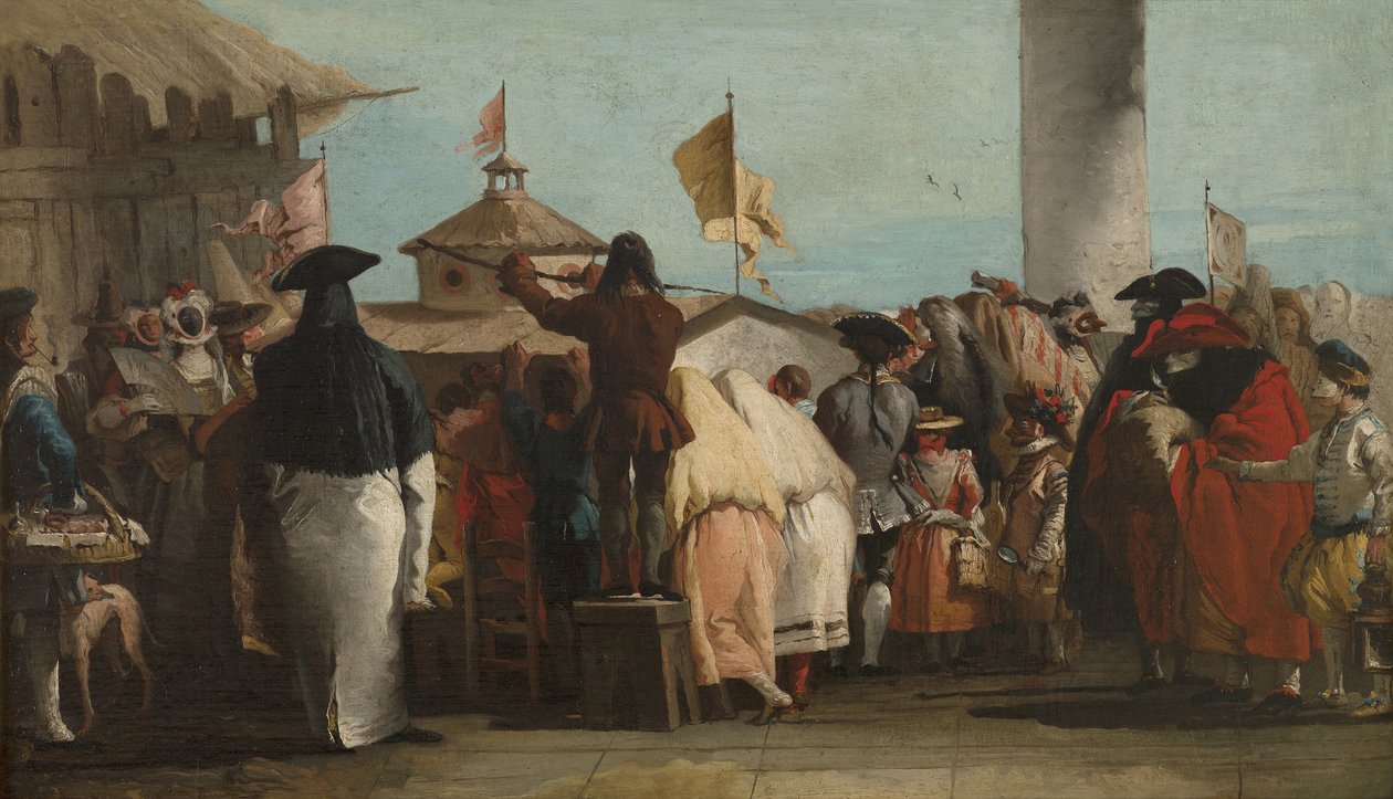 Mondo Novo, kb. 1764-1765 alkotó: Giovanni Domenico Tiepolo