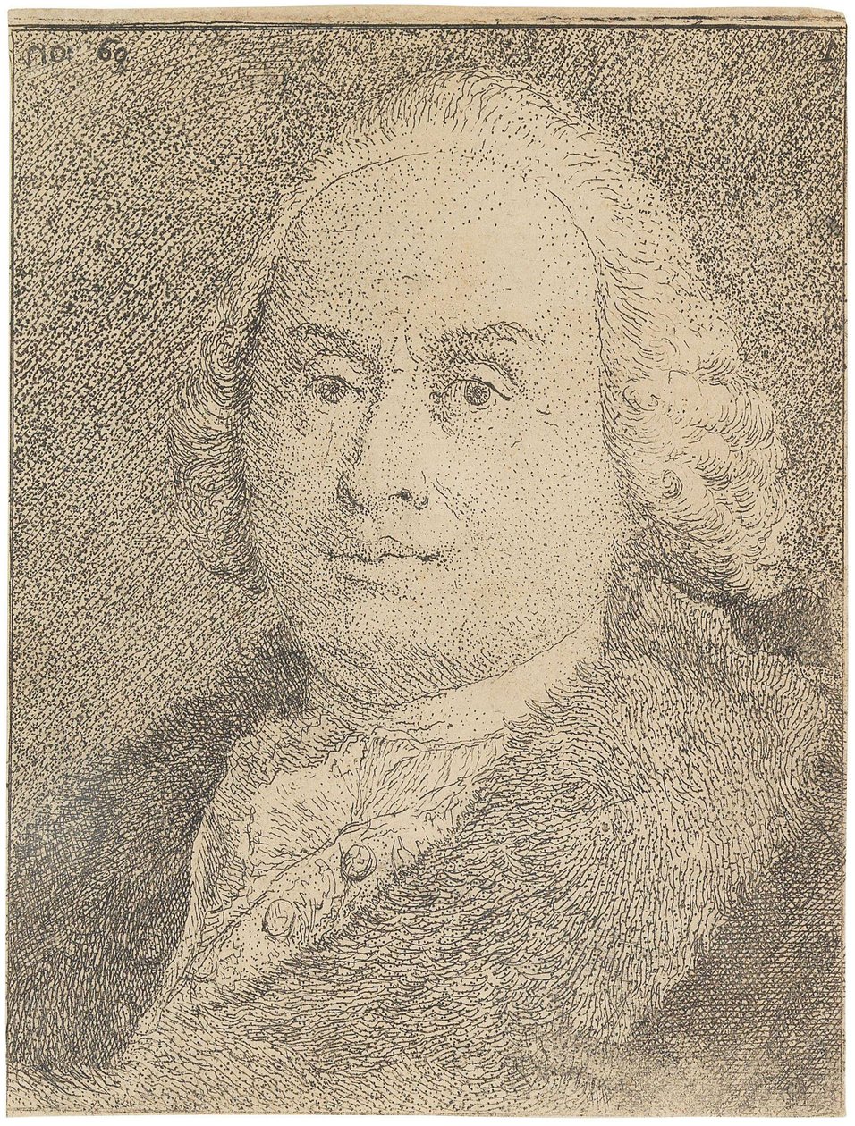 Giovanni Battista Tiepolo portréja 1696-1770, 1770. alkotó: Giandomenico Tiepolo