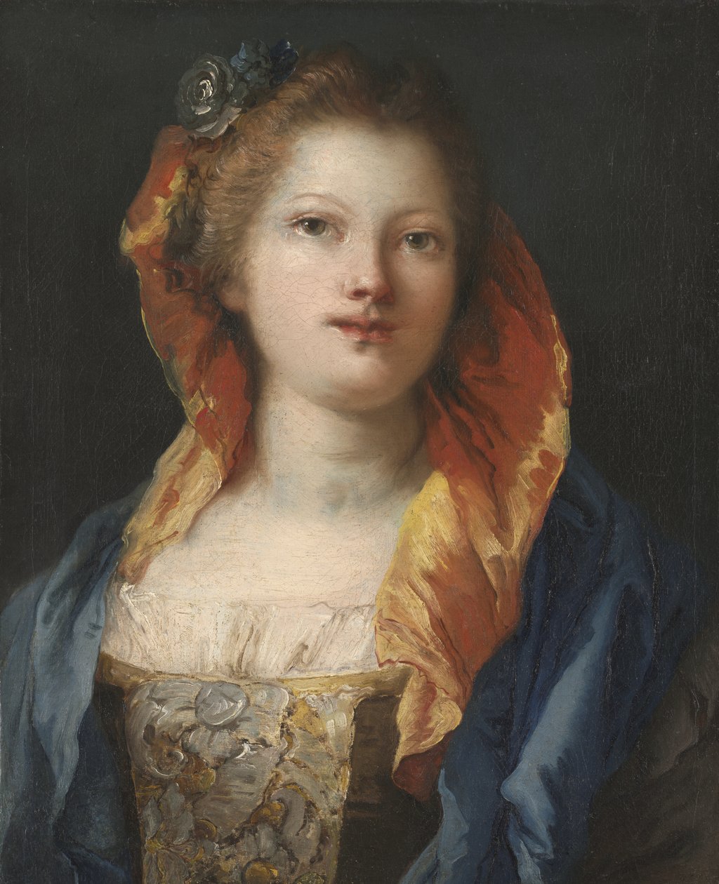 Női portré, 1762-70 alkotó: Giovanni Domenico Tiepolo