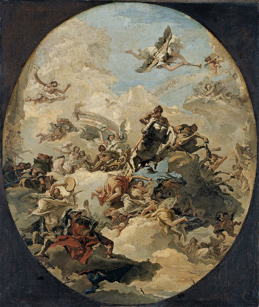 Herkules apoteózisa alkotó: Giovanni Domenico Tiepolo