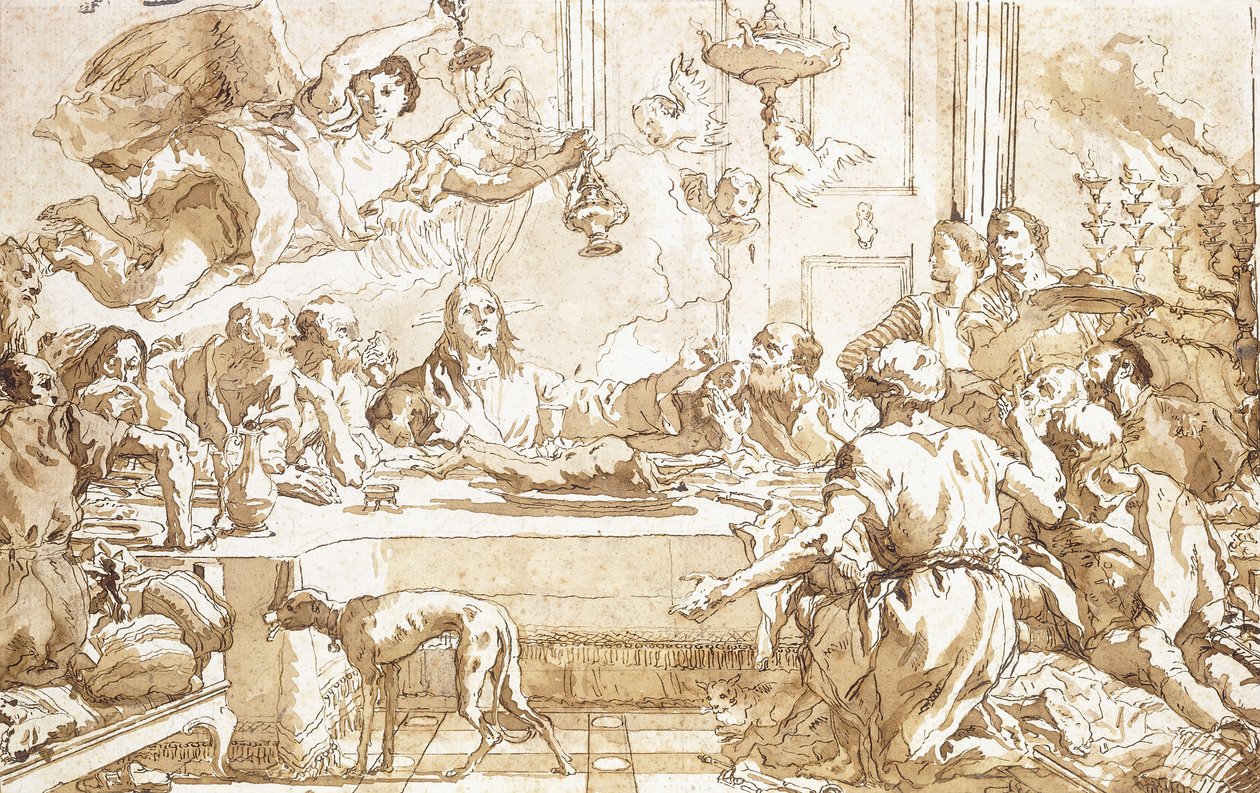 Az utolsó vacsora, alkotó: Giovanni Domenico Tiepolo