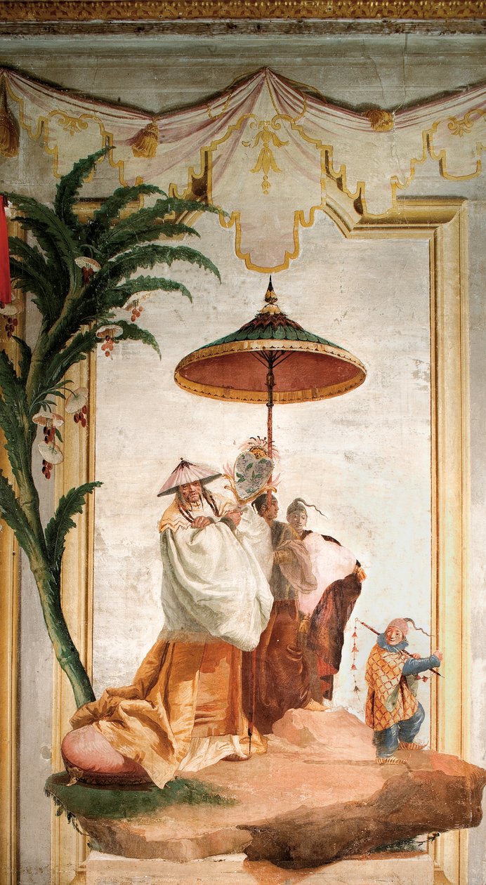 A Mandarins Walk, a Foresteria kínai szobájából, 1757 alkotó: Giovanni Domenico Tiepolo