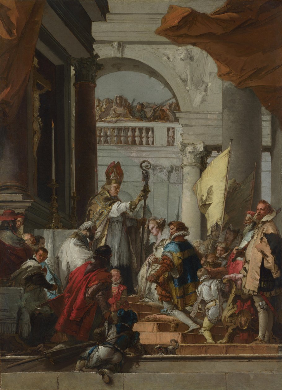 Barbarossa Frigyes házassága, 1753 körül alkotó: Giovanni Domenico Tiepolo