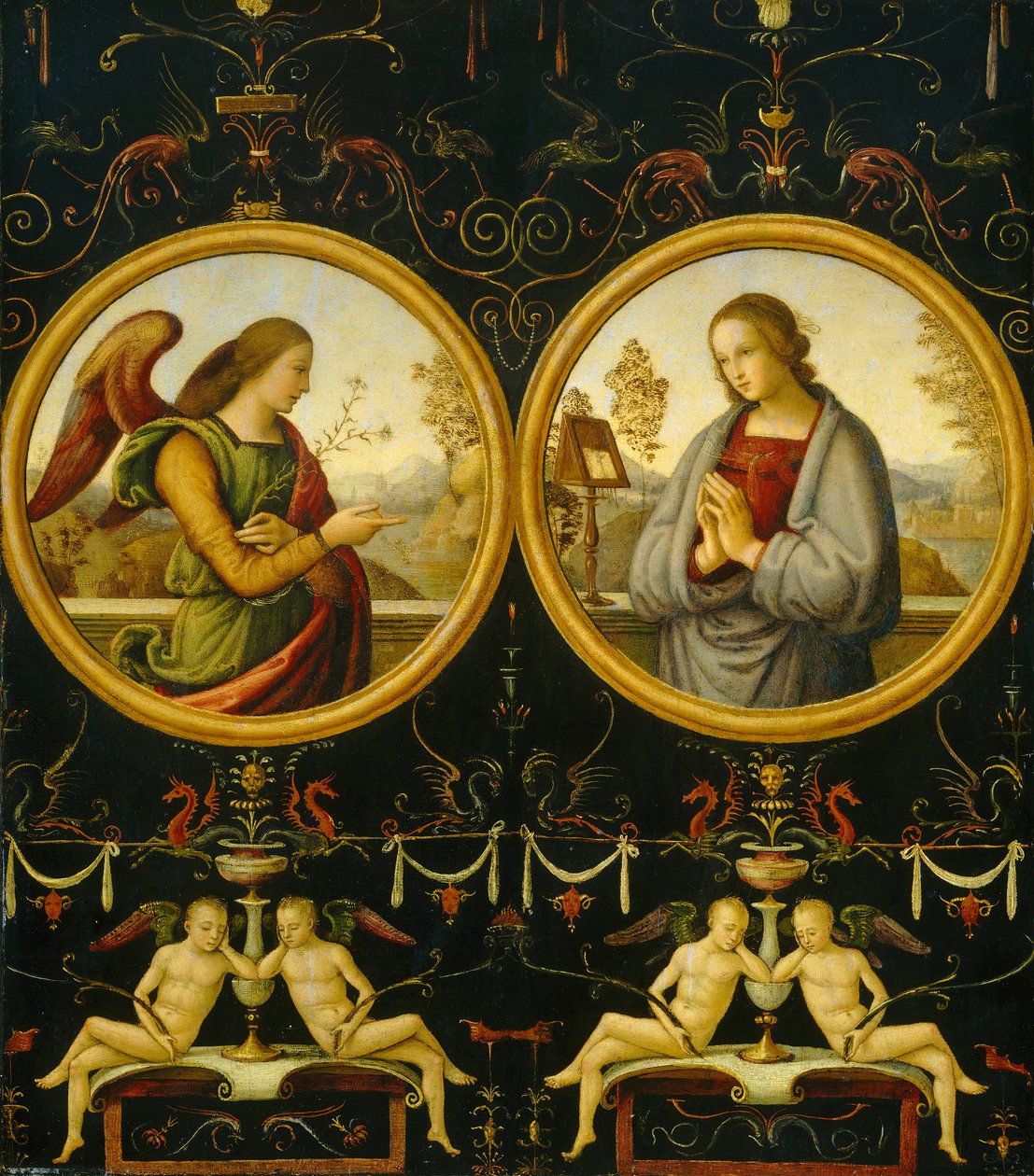 Angyali üdvözlet, 15101515 alkotó: Giannicola di Paolo