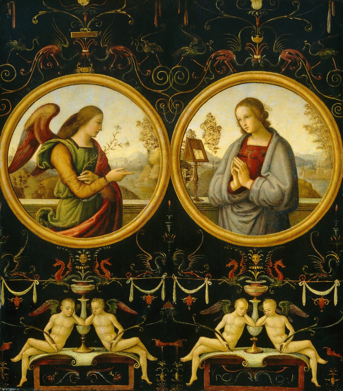 Angyali üdvözlet, 15101515. alkotó: Giannicola di Paolo
