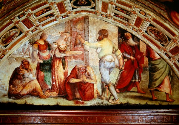 Keresztelő Szent János lefejezése, 1519 alkotó: Giannicola di Paolo