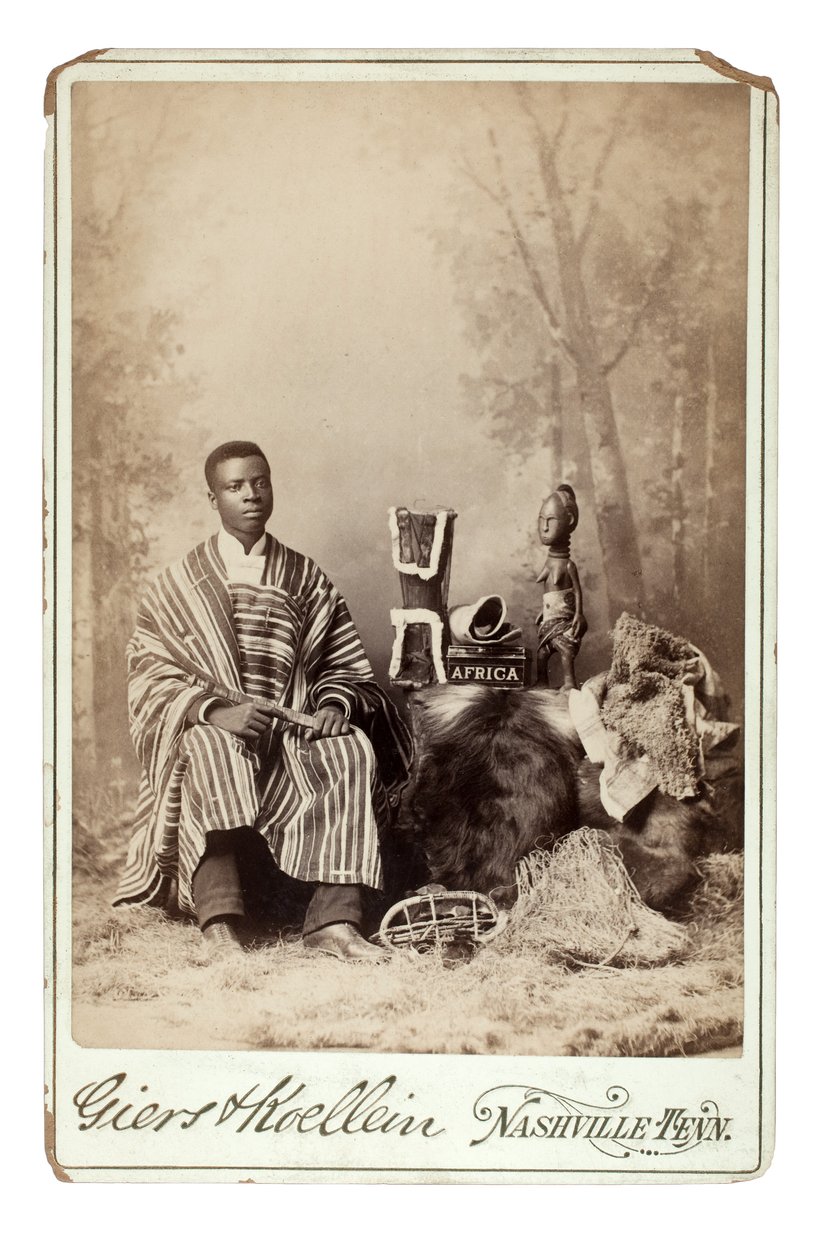 Momolu Massaquoi, Nashville, USA, 1890 körül (zselatin ezüst nyomat) alkotó: Giers and Koellein
