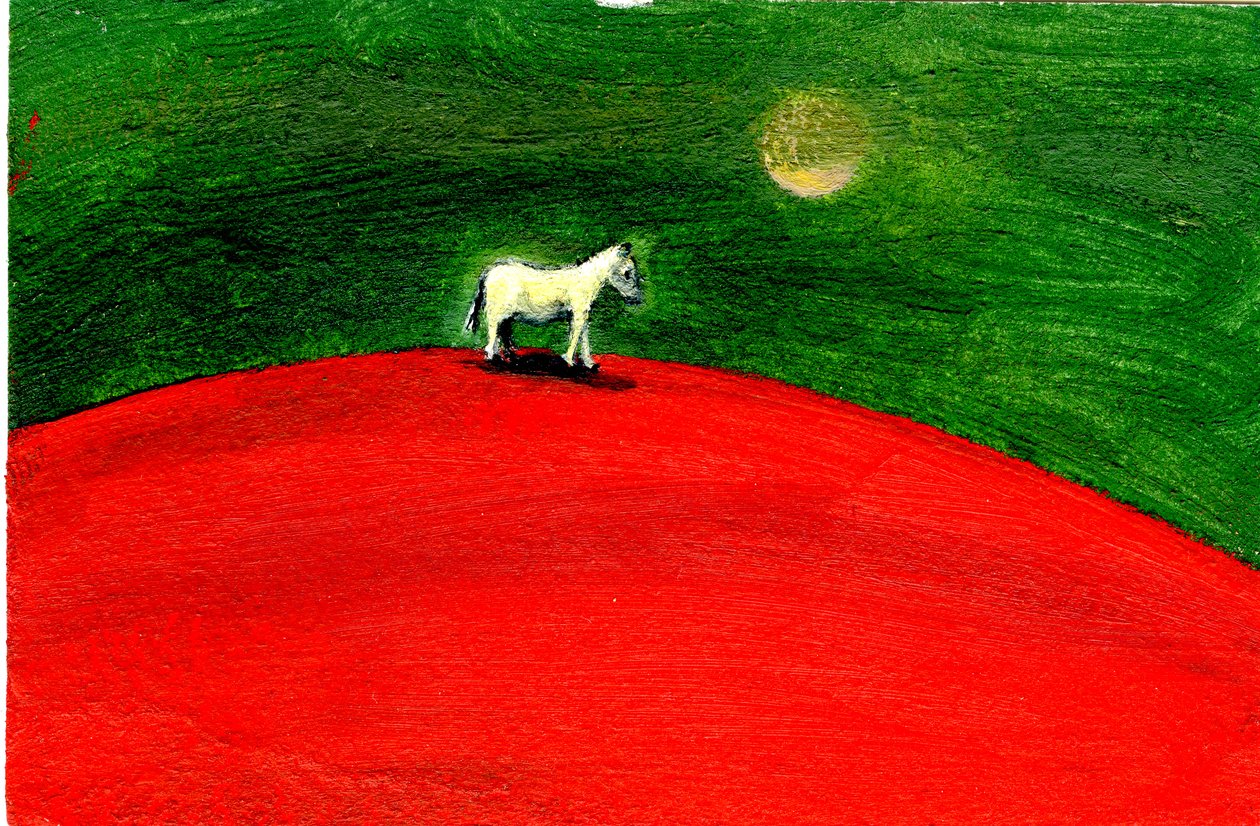 Green Night, 2004, (olaj és gesso papíron) alkotó: Gigi Sudbury