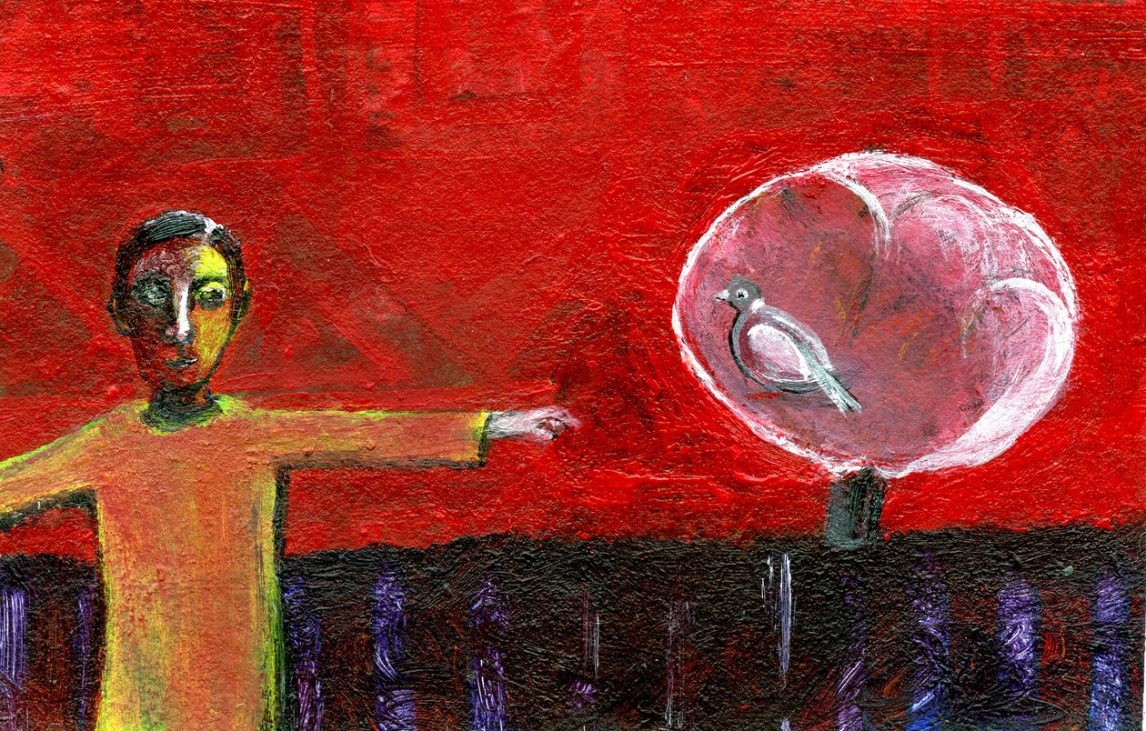 Erdei galambfa, 2006, (olaj, papír) alkotó: Gigi Sudbury
