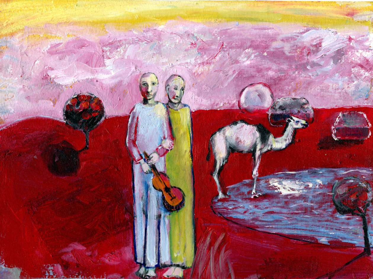 The Sound of Camel Lands, 2019 (olaj, papír) alkotó: Gigi Sudbury