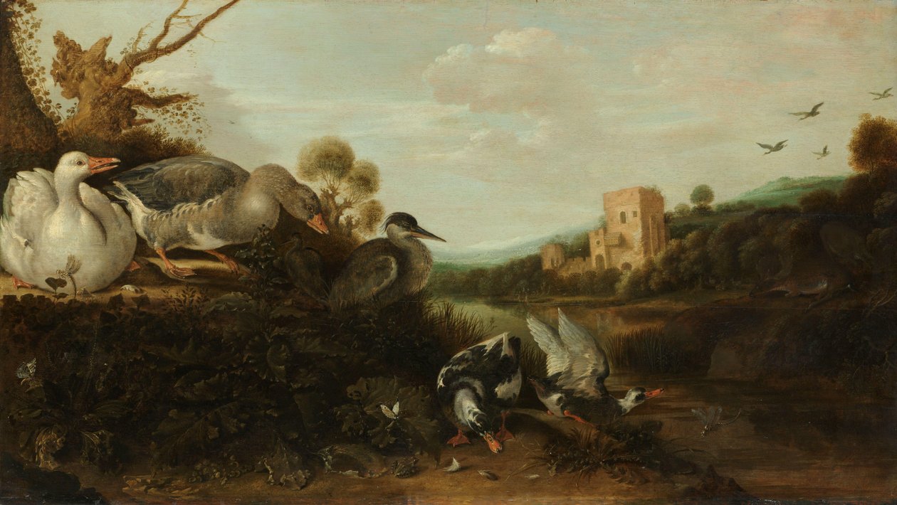 Vízimadarak alkotó: Gijsbert Gillisz de Hondecoeter