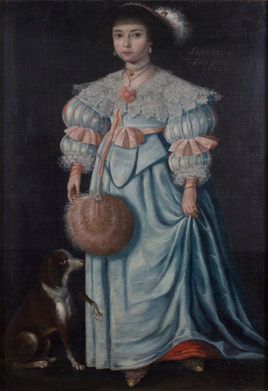 Egy lány portréja, 8 éves, 1632 alkotó: Gilbert Jackson