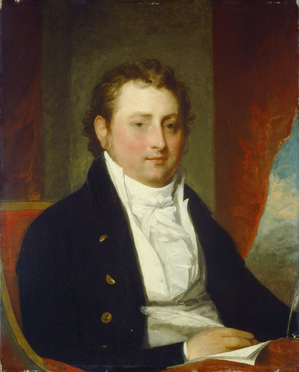 Edward Stow, 1803 körül (olaj, fa) alkotó: Gilbert Stuart