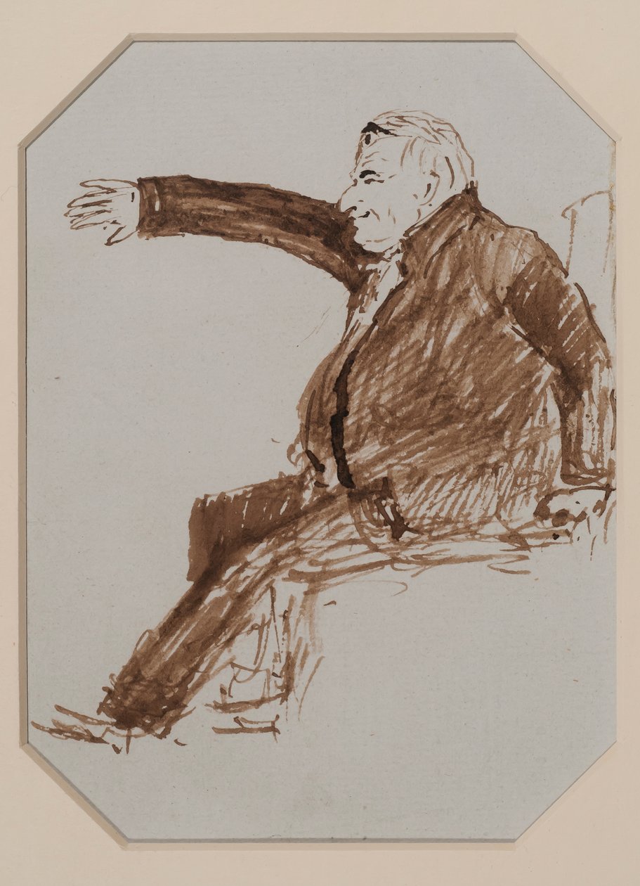 Sydney Smith (toll és szépia tinta papíron) alkotó: Gilbert Stuart Newton