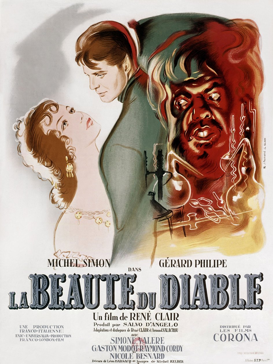 La beaute du diable (A szépség és az ördög) 1950 (plakát) alkotó: Gilbert (active 1949 1968) Allard