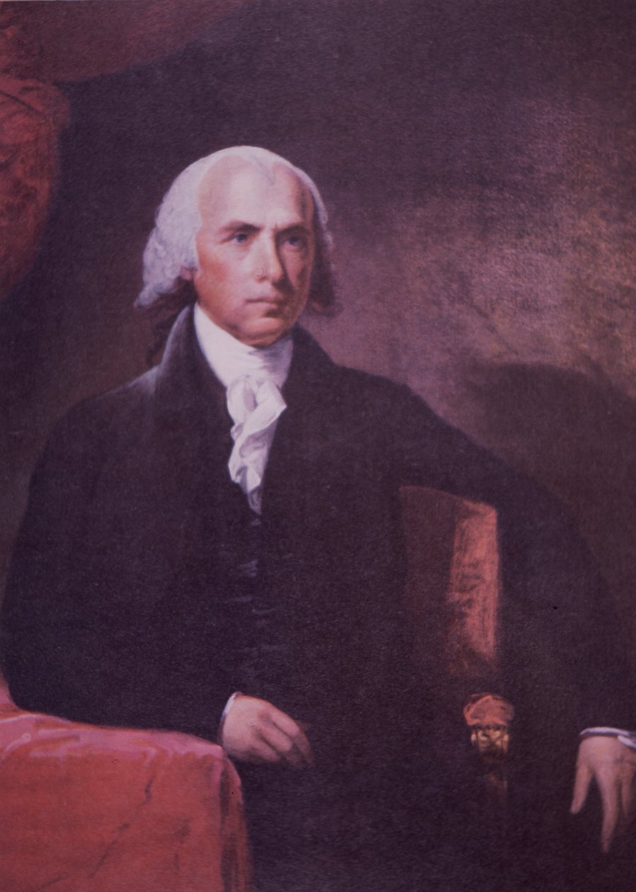 James Madison (színes litó) alkotó: Gilbert (after) Stuart